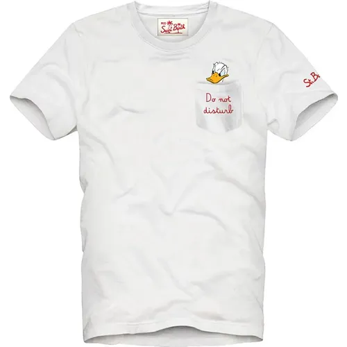 Weiße T-Shirts und Polos , Herren, Größe: L - MC2 Saint Barth - Modalova