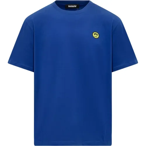 Logo Crewneck T-Shirt , male, Sizes: L, XL - Barrow - Modalova