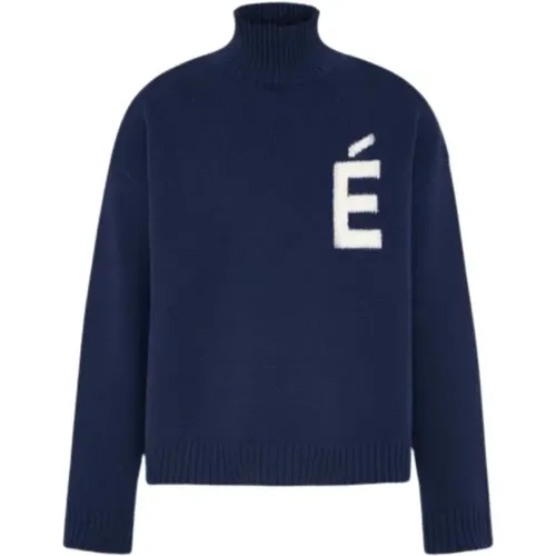 Blauer Pullover mit Logo-Druck - Études - Modalova