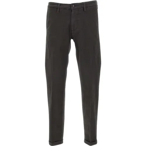 Chinos Trousers Grey Slim Fit , male, Sizes: W33, W40 - Re-Hash - Modalova