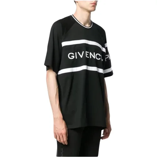 Schwarzes Logo Relief Oversized T-Shirt - Givenchy - Modalova