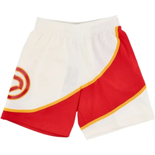 Atlanta Hawks Basketball Shorts 1986 Hardwood Classics - Mitchell & Ness - Modalova