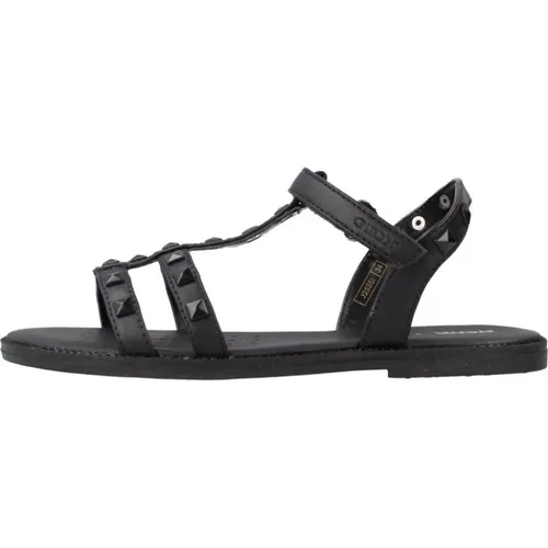 Flat Sandals,Karly Girl Sandalen,Stilvolle Sommersandalen für Mädchen - Geox - Modalova