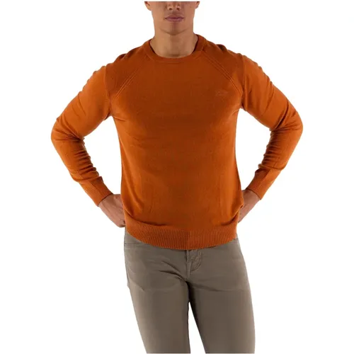 Classic Round Neck Knit Pullover , male, Sizes: XL, 2XL - Guess - Modalova