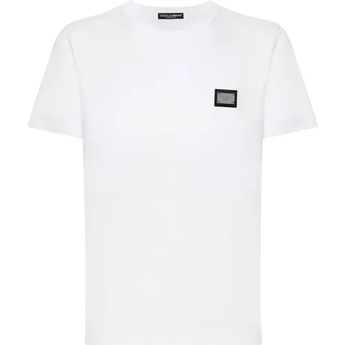 Cotton T-shirts and Polos with Logo , male, Sizes: XL, S, L, M, 2XL - Dolce & Gabbana - Modalova