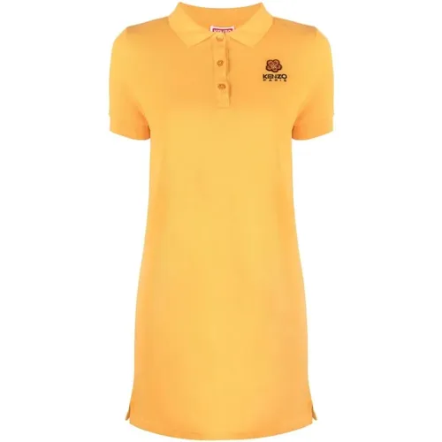 Logo Polo Midi Kleid in , Damen, Größe: L - Kenzo - Modalova