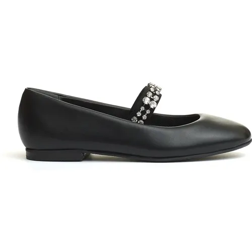 Rhinestone Strap Ballet Flats , female, Sizes: 7 UK, 4 1/2 UK, 4 UK, 5 1/2 UK, 3 UK, 5 UK, 6 UK - Casadei - Modalova