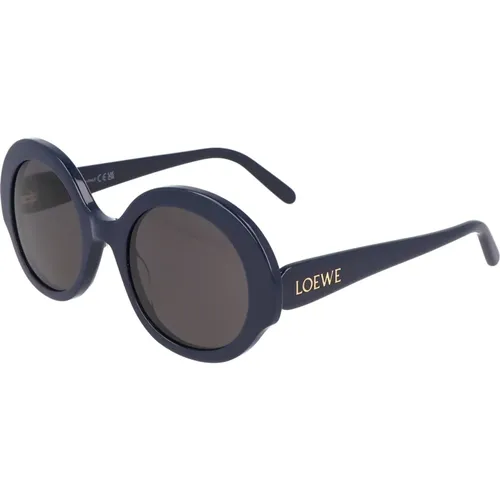 Stilvolle Sonnenbrille runde Fassung , unisex, Größe: 52 MM - Loewe - Modalova