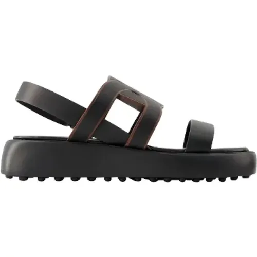 Leather sandals , female, Sizes: 8 UK, 7 UK - TOD'S - Modalova