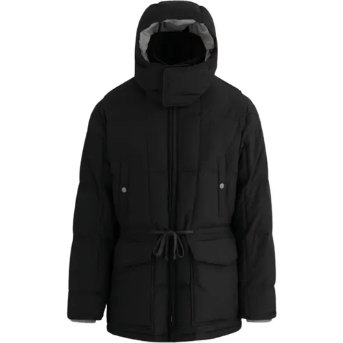 Hooded Parka with Drawstring Waist , male, Sizes: 3XL - Woolrich - Modalova