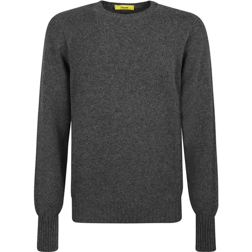 Klassischer Anthrazit Wollpullover , Herren, Größe: 3XL - Drumohr - Modalova