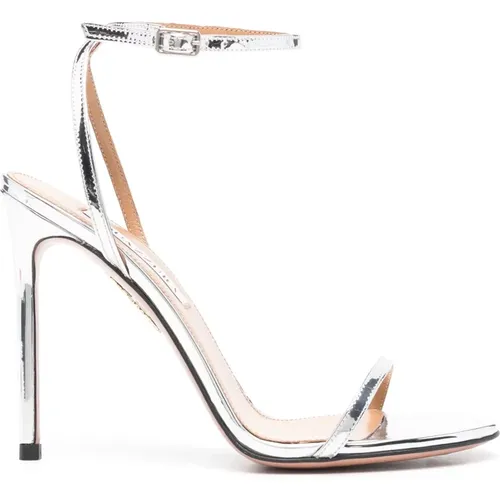 Elegant Silver High Heel Pumps , female, Sizes: 3 1/2 UK - Aquazzura - Modalova