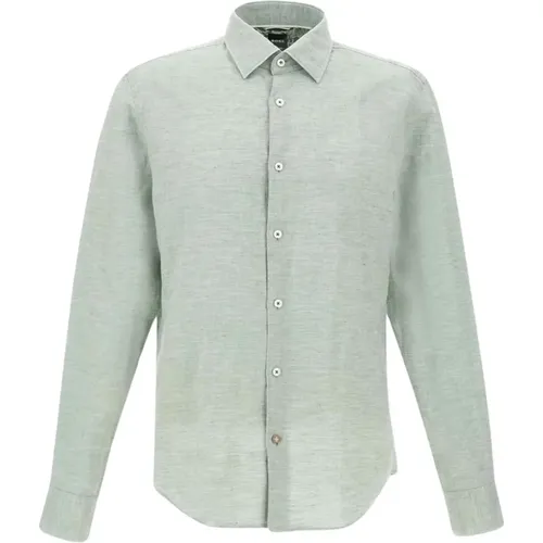 Men's Linen Shirt C-Hal-Kent , male, Sizes: XL, L, 2XL, M - Hugo Boss - Modalova