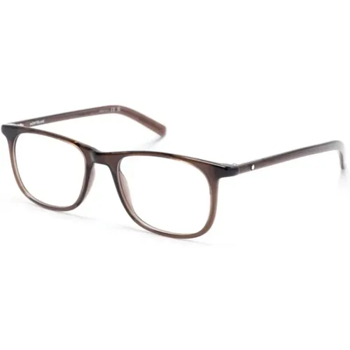 Mb0351O 002 Optical Frame , Herren, Größe: 52 MM - Montblanc - Modalova