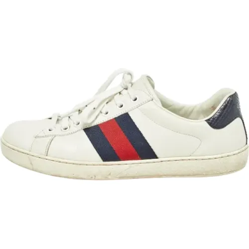 Pre-owned Leather sneakers , male, Sizes: 6 1/2 UK - Gucci Vintage - Modalova