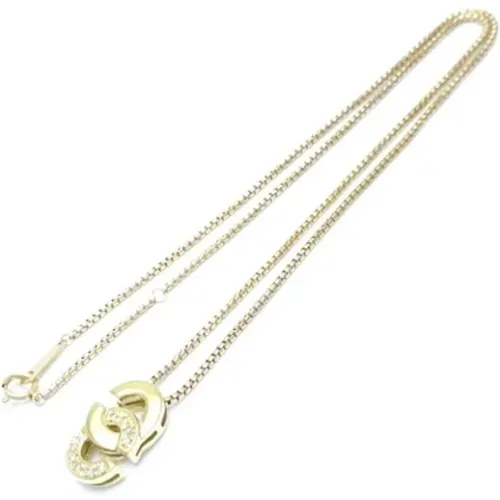 Pre-owned Gold necklaces , female, Sizes: ONE SIZE - Celine Vintage - Modalova