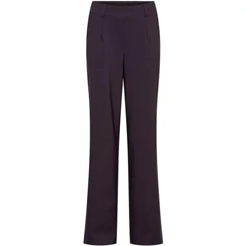 Penelope Bordeaux Flare Travel Hose , Damen, Größe: 2XL - &Co Woman - Modalova