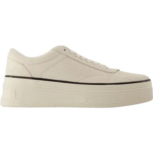 White Leather Low Top Sneakers , male, Sizes: 7 UK - Jil Sander - Modalova