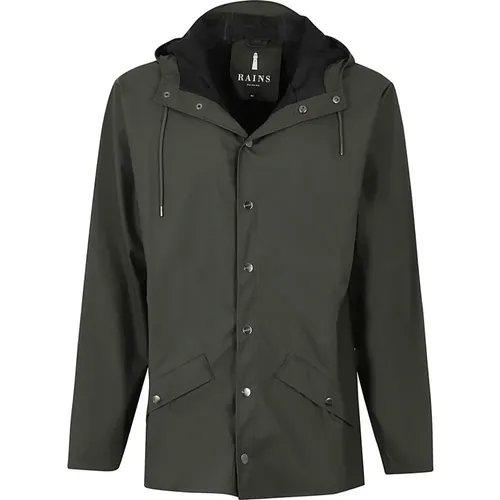 Stylische Wasserdichte Jacke , Herren, Größe: XL - Rains - Modalova