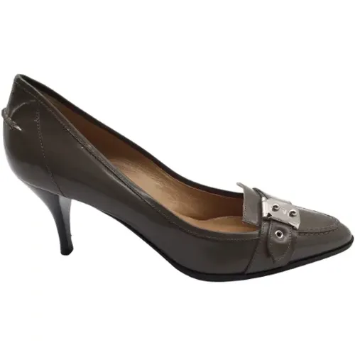 Pre-owned Leather heels , female, Sizes: 6 UK - Hermès Vintage - Modalova