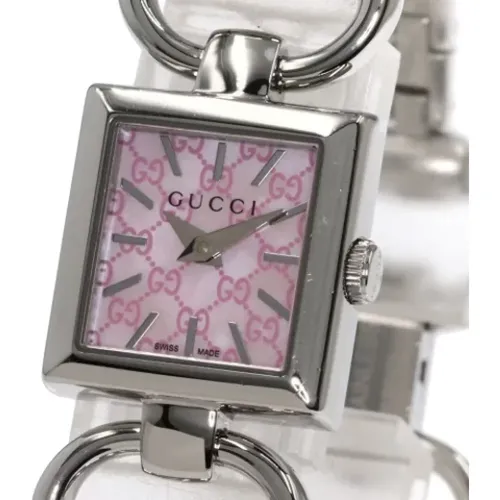 Pre-owned Stainless Steel watches , female, Sizes: ONE SIZE - Gucci Vintage - Modalova