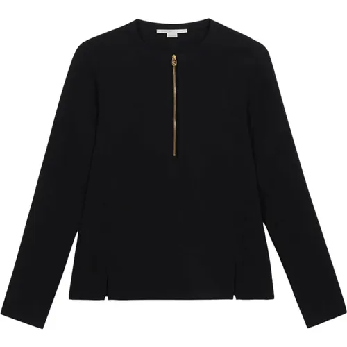 Zip Detailed Iconic Top , female, Sizes: S, L, XS - Stella Mccartney - Modalova