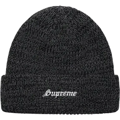 Limited Edition Twisted Beanie Charcoal , unisex, Sizes: ONE SIZE - Supreme - Modalova