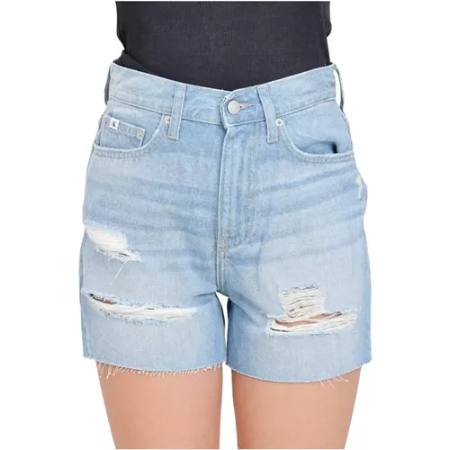 Denim Shorts , Damen, Größe: W25 - Calvin Klein Jeans - Modalova