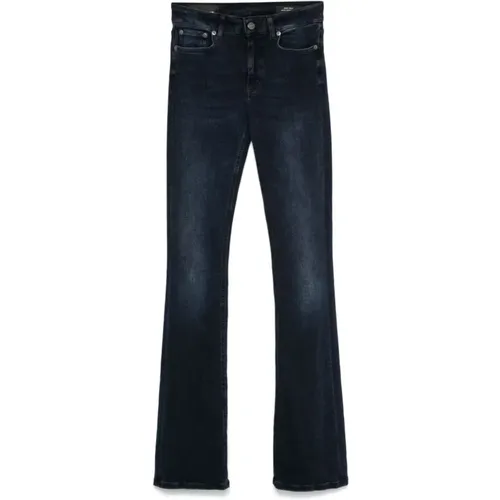 Blaue Bootcut Stretch Denim Jeans - Dondup - Modalova