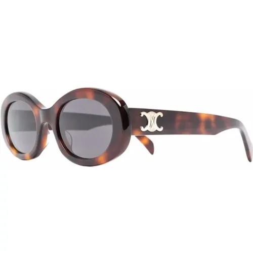 Braun/Havanna Sonnenbrille,CL40194U 44E Sunglasses,Weiße Sonnenbrille für den täglichen Gebrauch - Celine - Modalova