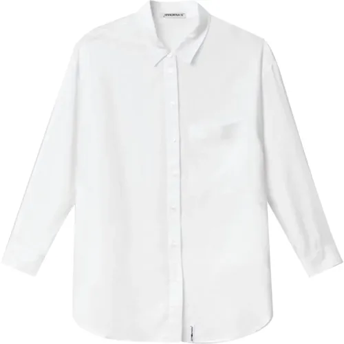 Elegante Weiße Bluse Chic Design , Damen, Größe: M - Hinnominate - Modalova