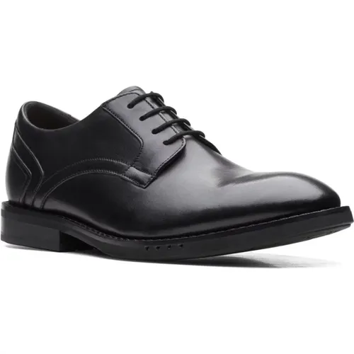 Schwarze Spitze Formale Business-Schuhe , Herren, Größe: 41 EU - Clarks - Modalova