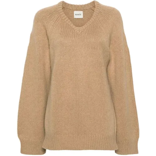 Modern V-Neck Sweater Pullover , female, Sizes: S - Khaite - Modalova