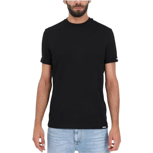 Schwarze T-Shirts und Polos , Herren, Größe: M - Dsquared2 - Modalova