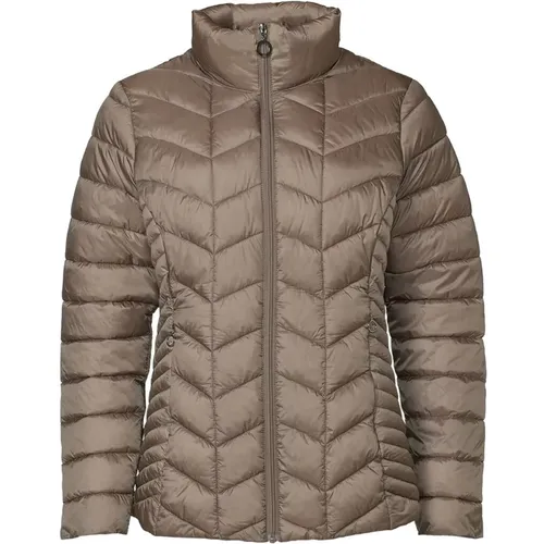 Luxus Daunenjacke Gunda Taupe , Damen, Größe: 2XL - Danwear - Modalova