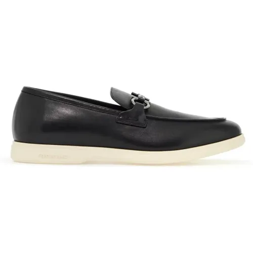 Gancini Loafers mit Casual-Stil , Herren, Größe: 40 1/2 EU - Salvatore Ferragamo - Modalova