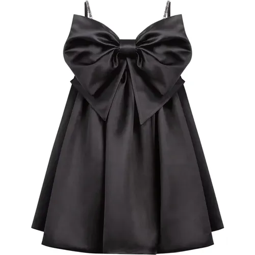 Schwarzes Bow Front Flared Kleid , Damen, Größe: 2XS - Nina Ricci - Modalova