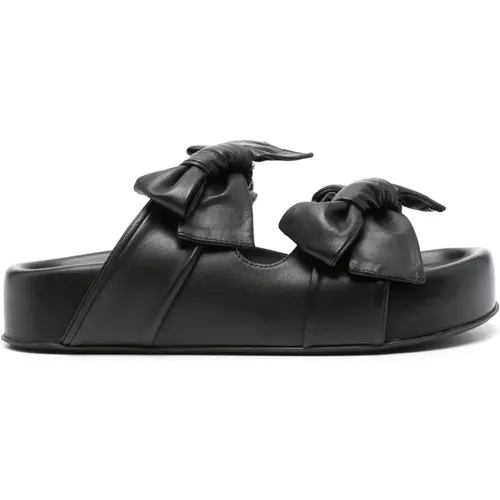 Jane Bow Detail Sandals , female, Sizes: 6 UK, 8 UK, 3 UK - AGL - Modalova