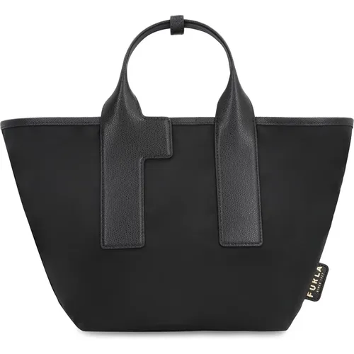 Nylon Tote mit Lederdetails , Damen, Größe: ONE Size - Furla - Modalova