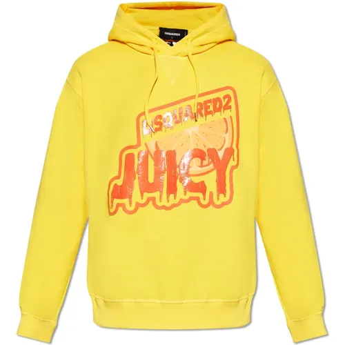 Bedruckter Hoodie , Herren, Größe: S - Dsquared2 - Modalova