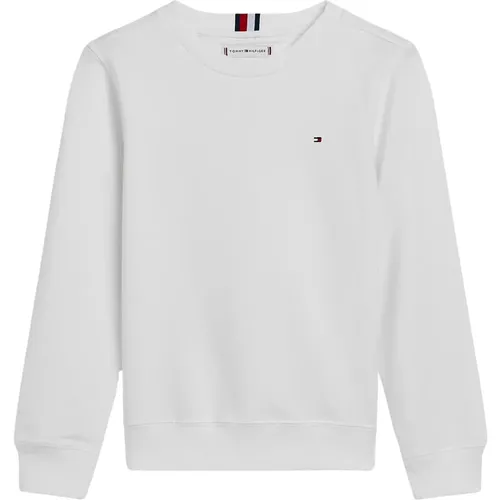 Unisex Sweatshirt mit Rundhalsausschnitt in Weiß - Tommy Hilfiger - Modalova