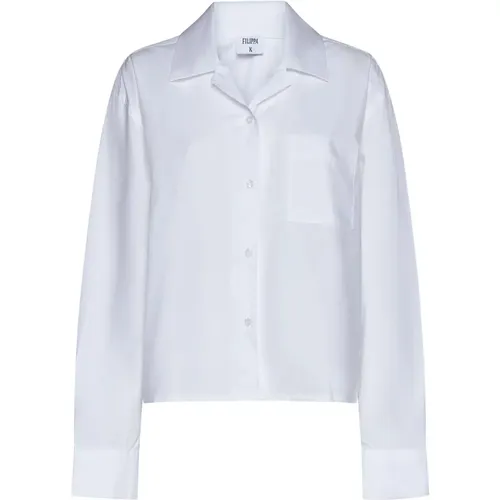 Cotton Shirt with Mandarin Collar , female, Sizes: S, L, M - Filippa K - Modalova