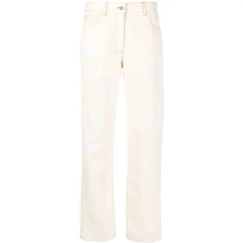 Straight leg trousers with five pockets , female, Sizes: M - Giuliva Heritage - Modalova