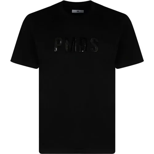 Schwarzes Hamit T-Shirt mit Logo-Druck - Pmds - Modalova