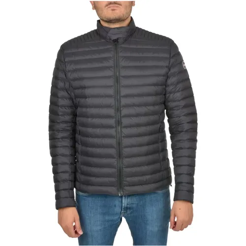 Schwarze Piumino Koreanischer Kragen Mäntel , Herren, Größe: 3XL - Colmar - Modalova