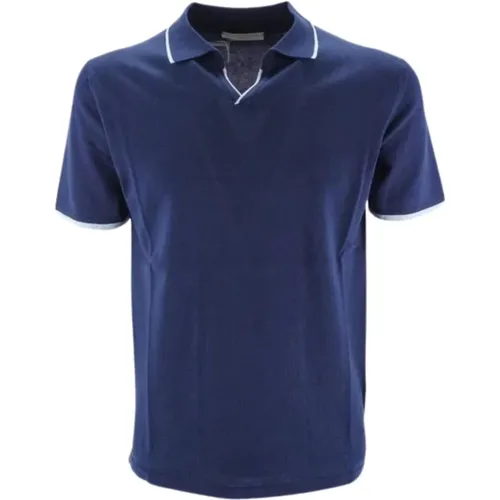 Vintage Long Sleeve Polo Shirt , male, Sizes: L, XL - Daniele Fiesoli - Modalova