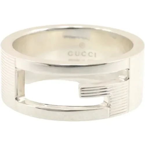 Pre-owned Silver rings , female, Sizes: ONE SIZE - Gucci Vintage - Modalova