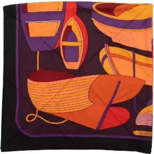 Pre-owned Silk scarves , female, Sizes: ONE SIZE - Hermès Vintage - Modalova