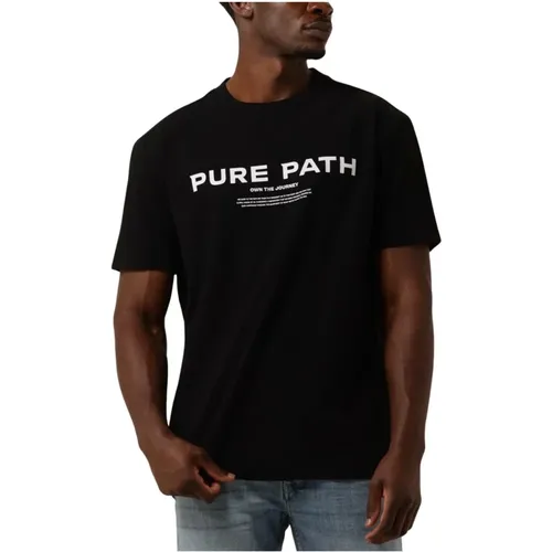 Herren Polo & T-Shirt mit Frontdruck , Herren, Größe: S - Pure Path - Modalova