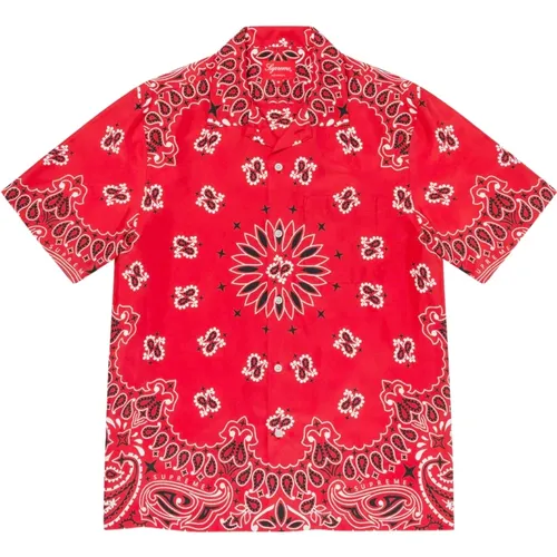 Bandana Paisley Silk Shirt , male, Sizes: XL - Supreme - Modalova